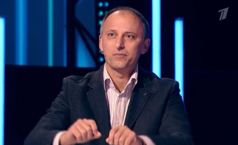Ekrānšāviņš no telekanāla "Pervij Kanal" ar Alekseju Stefanovu